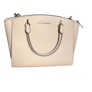 Michael Kors Medium Ellis Satchel, color Blush, 100% leather, EUC